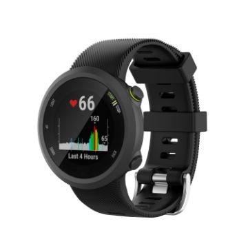 Garmin Forerunner 45/45S Twill Silicone Watch Band - Black - 1