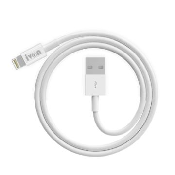 IVON CA70 8 Pin Fast Charging Data Cable 1m White - 1