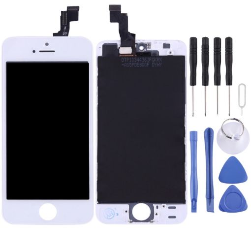 LCD Screen and Digitizer Assembly for iPhone SE 2016 / 5SE - White - 1