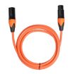 XLR Male to Female Microphone Mixer Audio Cable - 1m (Orange) - 1