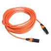 XLR Male to Female Microphone Mixer Audio Cable - 1m (Orange) - 2