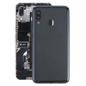 Galaxy A20e Battery Back Cover with Side Keys - Black - 1