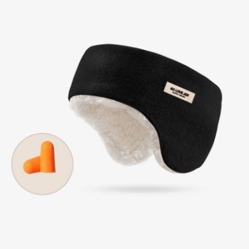 Golovejoy Winter Warm Earmuffs + Earplugs Set - Black - 1