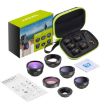 APEXEL APL-DG6V2 6 in 1 Lens Kit - Universal External Lens - 6