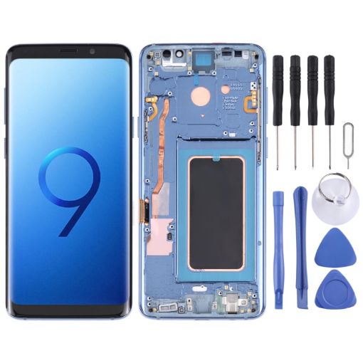 Super AMOLED LCD Screen for Galaxy S9 - Blue - 1