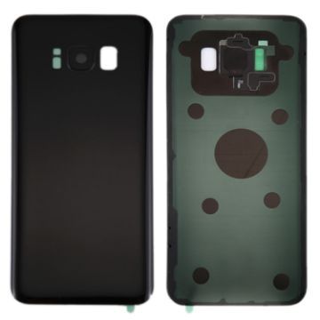 Galaxy S8 / G950 Battery Back Cover with Camera Lens & Adhesive - Black - 1