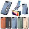 iPhone SE 2022/2020/7/8 Carbon Fiber Vertical Flip Zipper Phone Case - 5