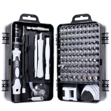 Picture of 110 in 1 Magnetic Plum Screwdriver Mobile Phone Disassembly Repair Tool (Black)