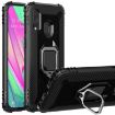 Samsung Galaxy A20e Carbon Fiber Protective Case with 360 Degree Rotating Ring Holder - 1