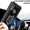 Samsung Galaxy A20e Carbon Fiber Protective Case with 360 Degree Rotating Ring Holder - 5