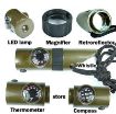 7 in 1 Survival Whistle Compass Thermometer LED Light Magnifier - 2