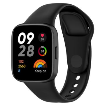 Redmi Watch 3 Loop Type Silicone Band - Black - 1