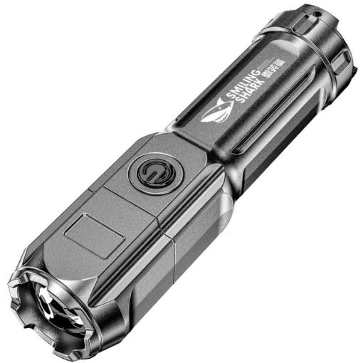 SMILING SHARK 622A LED Flashlight - Telescopic Focusing - Three-gear Bright - 1