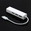 13cm USB-C 3.1 Ethernet Adapter with 3-port USB Hub for MacBook 12 inch - White - 3