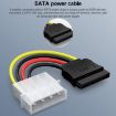 4 Pin IDE to SATA Power Cable Adapter (15cm) - Al+Mg - 5