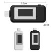 KEWEISI Type-C USB-C Tester Charger Detector Voltmeter Ammeter (Black) - 3