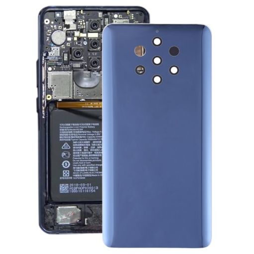 Blue Battery Back Cover for Nokia 9 PureView - Genuine Replacement - 1