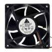 12cm 12V 3A Dual Ball Bearing DC Cooling Fan - Black - 1