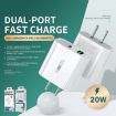 WK WP-U53 QC3.0 Charger 20W USB Type-C PD Fast Charger (UK Plug) - 4