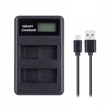 Picture of For Nikon EN-EL14/EN-EL14a Smart LCD Display USB Dual-Channel Charger