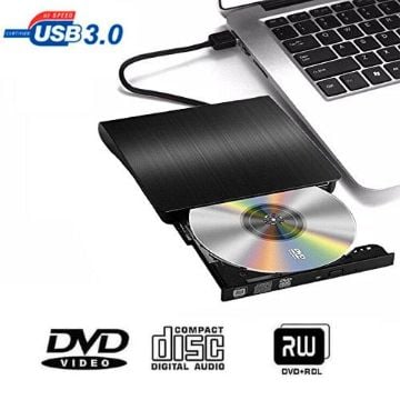 Picture of Brushed Texture USB 3.0 POP-UP Mobile External DVD-Rw DVD / CD Rewritable Drive External ODD & HDD Device