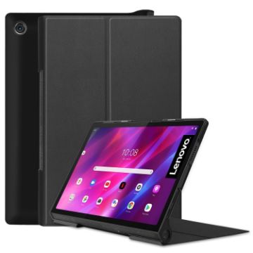 Lenovo Yoga Tab 11 Custer Texture PU Leather Case - Black - 1