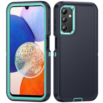 Samsung Galaxy A14 5G Waterproof Rugged Phone Case - Dark Blue + Light Blue - 1