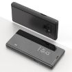 Galaxy Note 9 Mirror Clear View PU Leather Case - Black - 1