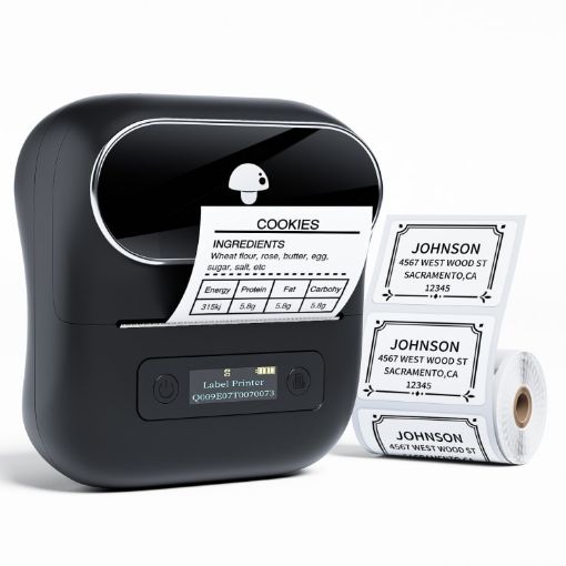 Phomemo M220 Bluetooth Thermist Strip Tag Printer (Black) - 1