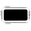iPhone 15 Pro Max Black Screen Dummy Display Model (White) - 3
