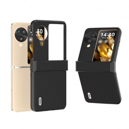 OPPO Find N3 Genuine Leather Black Phone Case - 1