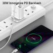 Yesido YC51 30W USB-C/Type-C + USB Travel Charger + Cable, UK Plug - 3