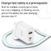 Yesido YC51 30W USB-C/Type-C + USB Travel Charger + Cable, UK Plug - 6
