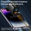 Yesido YC46 PD20W USB-C/Type-C + USB Travel Charger with 1m Type-C to 8 Pin Cable - 4