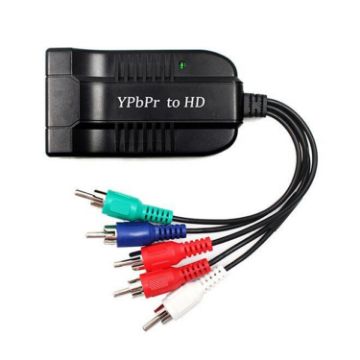 1080P Component to HDMI Adapter Cable YPbPr to HD Interface - Black - 1