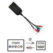 1080P Component to HDMI Adapter Cable YPbPr to HD Interface - Black - 3