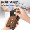 Samsung Galaxy M62/F62 Retro Skin-feel Ring Card Bag Phone Case (Brown) - 6