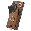 Samsung Galaxy A41 Retro Skin-feel Ring Card Bag Phone Case (Brown) - 3