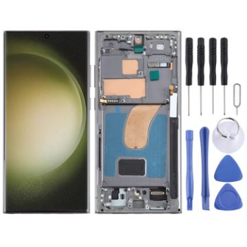 Samsung Galaxy S23 Ultra SM-S918B LCD Screen Digitizer Assembly Green - 1