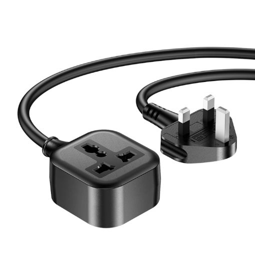 Yesido MC28 UK Plug to Universal Plug Power Extension Cable, 2m Length - 1