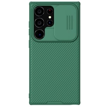 Samsung Galaxy S24 Ultra 5G NILLKIN Black Mirror Pro Series Camshield PC Phone Case Green - 1