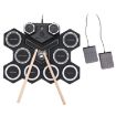 Portable Drum Set Bluetooth Kids Practice Drum (Black) - 1