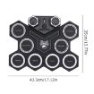 Portable Drum Set Bluetooth Kids Practice Drum (Black) - 3