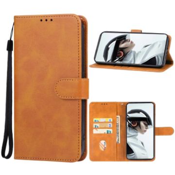 ZTE nubia Red Magic 9 Pro/Pro+ Leather Phone Case - Brown - 1