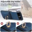 Motorola Razr 40 Ultra Retro Wallet Phone Case (Blue) - 6