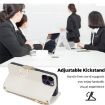 Nokia X10/X20 Crossbody Leather Phone Case - White - 4