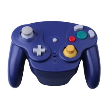 NGC Gamepad 2.4G Wireless Gamepad for Wii - Blue - 1