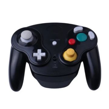 NGC Gamepad 2.4G Wireless Gamepad for Wii - Black - 1