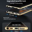 Samsung Galaxy S24 5G Privacy Full Cover Magnetic Metal Tempered Glass Case - 3