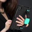 Alcatel Joy Tab2 2020 / 3T 8.0 Tablet Case with Strap - Black+Aqua - 5